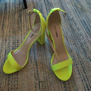 Neon Yellow Heels